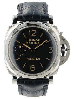 Panerai Luminor Marina Black Dial Steel 47mm Manual Wind Men’s Watch PAM00422